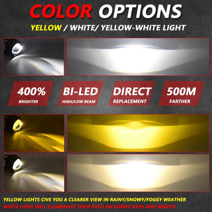 T12 2pcs/Pack 55W 3 inch High Power Dual Lens Fog Light Oblique Style for Toyota