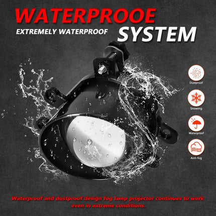 T12 2pcs/Pack 55W 3 inch High Power Dual Lens Fog Light Oblique Style for Toyota