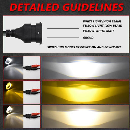 T12 2pcs/Pack 55W 3 inch High Power Dual Lens Fog Light Oblique Style for Toyota