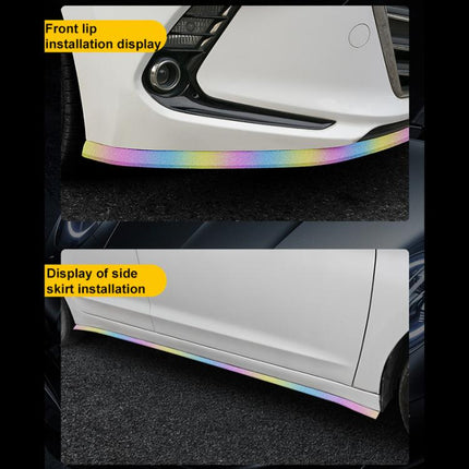 Car Starry Sky Shiny Soft Rubber Front Bar Side Anti-collision Strip