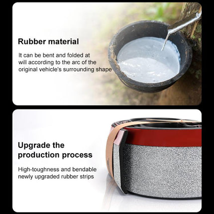 Car Starry Sky Shiny Soft Rubber Front Bar Side Anti-collision Strip