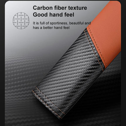 Car Leather Carbon Fiber Stitching Seat Belt Shoulder Guard