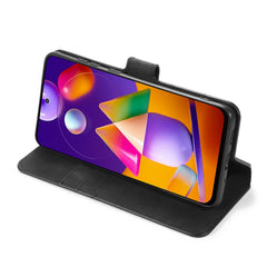 DG.MING Retro Oil Side Horizontal Flip Case with Holder & Card Slots & Wallet, For Samsung Galaxy M31s, For Samsung Galaxy S20 FE, For OPPO A32 (2020) / A53 (2020)
