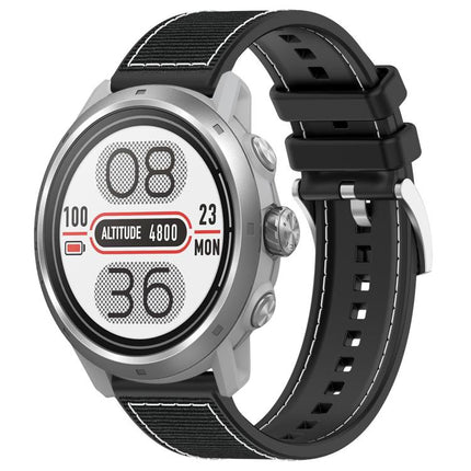 xDfind Hybrid Nylon Braid Silicone Watch Band, 20mm For COROS Pace 2 / Apex 2 42mm