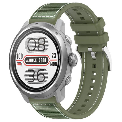 xDfind Hybrid Nylon Braid Silicone Watch Band, 20mm For COROS Pace 2 / Apex 2 42mm