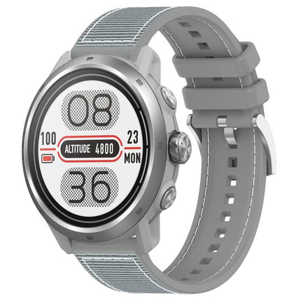 xDfind Hybrid Nylon Braid Silicone Watch Band, 20mm For COROS Pace 2 / Apex 2 42mm