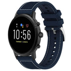 22mm For Fossil Gen 5 Carlyle / Julianna / Midnight Blue