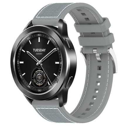 xDfind Hybrid Nylon Braid Silicone Watch Band, 22mm For Xiaomi Watch S3 / 2 Pro / S2 / S1, 22mm For Xiaomi Haylou?Watch S001 / LS02 Pro, 20mm For Xiaomi Haylou RS4 Plus LS11 / LS12