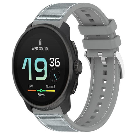 xDfind Hybrid Nylon Braid Silicone Watch Band, 22mm For Suunto Race S / Race / 9 Peak