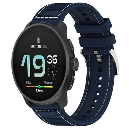 xDfind Hybrid Nylon Braid Silicone Watch Band, 22mm For Suunto Race S / Race / 9 Peak