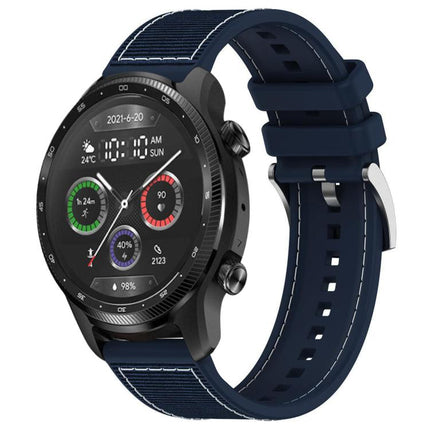 xDfind Hybrid Nylon Braid Silicone Watch Band, 20mm For Ticwatch GTH / E3 / E / 2, 22mm For Ticwatch Pro X / Pro 3 / Pro