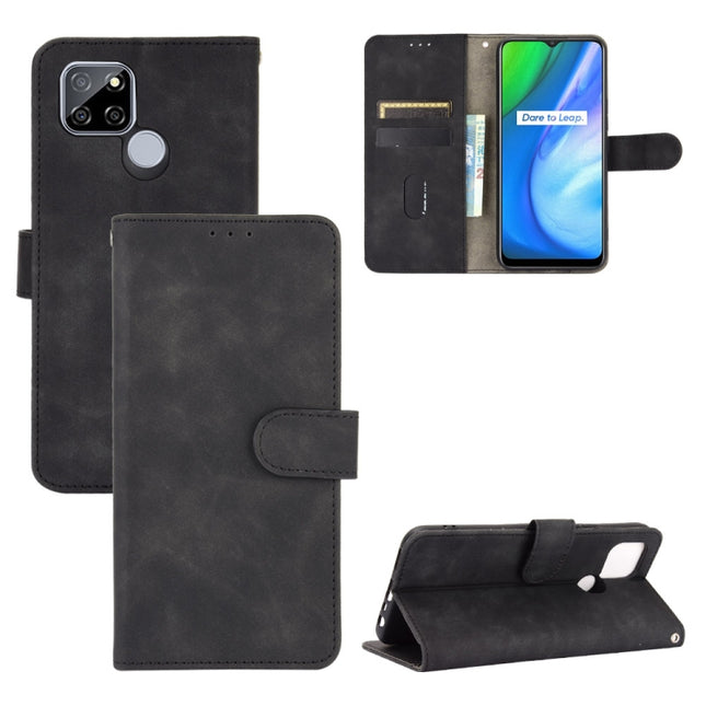 Solid Color Skin Feel Magnetic Buckle Horizontal Flip Calf Texture PU Leather Case with Holder & Card Slots & Wallet, For OPPO Realme V3, For OPPO Realme X7, For Samsung Galaxy A42 5G, For Vivo Y20 / Y20i (Indian)