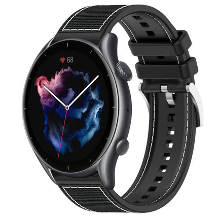 xDfind Hybrid Nylon Braid Silicone Watch Band, 22mm For Amazfit GTR 4 / GTR 3 / GTR 3 Pro, 20mm For Amazfit GTS4 Mini / GTS 3 / GTS 2