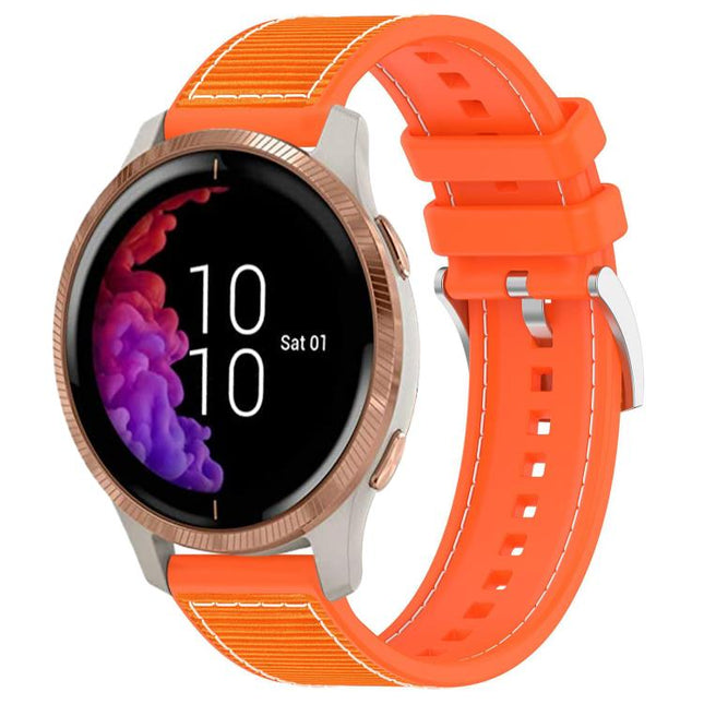 xDfind Hybrid Nylon Braid Silicone Watch Band, 20mm For Garmin?Venu / Venu 2 / SQ / SQ2