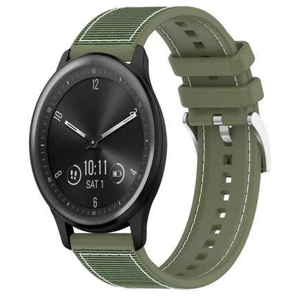 xDfind Hybrid Nylon Braid Silicone Watch Band, 22mm For Garmin Forerunner 570 47mm/935/945, 20mm For Garmin Forerunner 570 42mm/245/645, 20mm For Garmin?Vivomove?Sport/Vivoactive5/3, 22mm For Garmin Venu 3 / Vivoactive 4