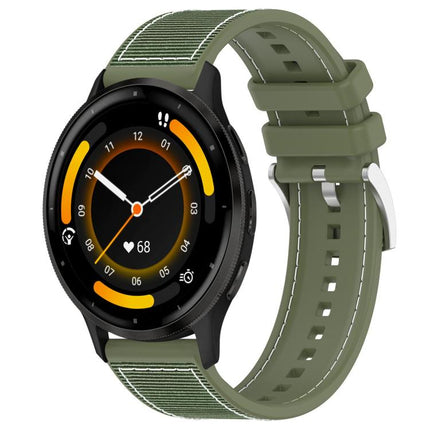xDfind Hybrid Nylon Braid Silicone Watch Band, 22mm For Garmin Forerunner 570 47mm/935/945, 20mm For Garmin Forerunner 570 42mm/245/645, 20mm For Garmin?Vivomove?Sport/Vivoactive5/3, 22mm For Garmin Venu 3 / Vivoactive 4