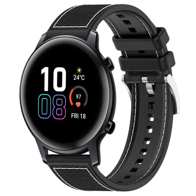 xDfind Hybrid Nylon Braid Silicone Watch Band, 20mm For Honor Watch SE / MagicWatch 2 42mm