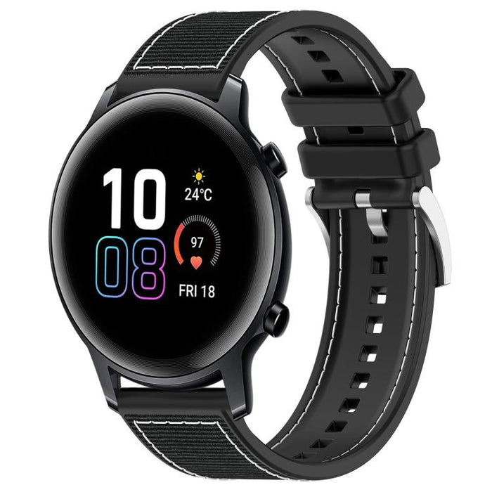 xDfind Hybrid Nylon Braid Silicone Watch Band, 20mm For Honor Watch SE / MagicWatch 2 42mm