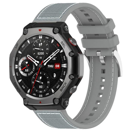 xDfind Hybrid Nylon Braid Silicone Watch Band, For Amazfit T-Rex 3 22mm