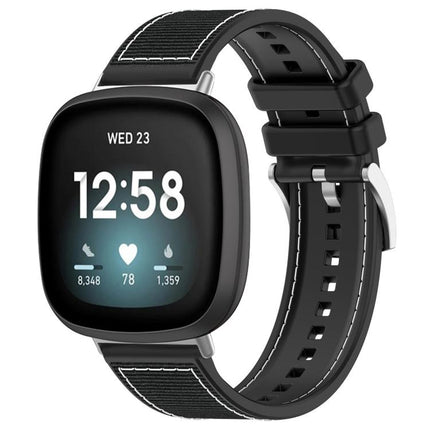 xDfind Hybrid Nylon Braid Silicone Watch Band, For Fitbit Versa 4/Versa3/Sense2/Sense 20mm, For Fitbit Versa 2/Versa/Versa Lite 22mm