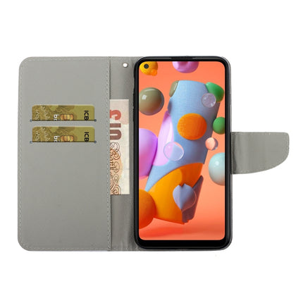 Coloured Drawing Pattern Horizontal Flip PU Leather Case with Holder & Card Slots & Wallet & Lanyard, For Samsung Galaxy A10s