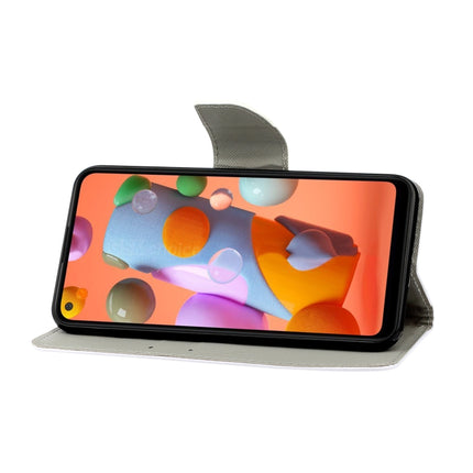 Coloured Drawing Pattern Horizontal Flip PU Leather Case with Holder & Card Slots & Wallet & Lanyard, For Samsung Galaxy A21