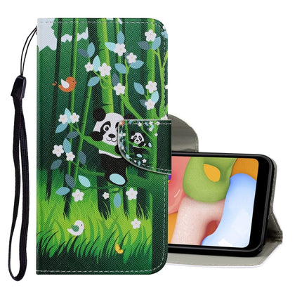Coloured Drawing Pattern Horizontal Flip PU Leather Case with Holder & Card Slots & Wallet & Lanyard, For Samsung Galaxy A21s