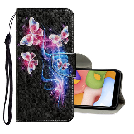 Coloured Drawing Pattern Horizontal Flip PU Leather Case with Holder & Card Slots & Wallet & Lanyard, For Samsung Galaxy A21s