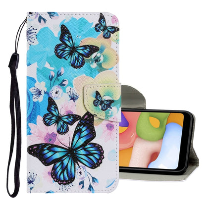 Coloured Drawing Pattern Horizontal Flip PU Leather Case with Holder & Card Slots & Wallet & Lanyard, For Samsung Galaxy A40