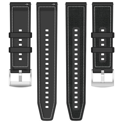 xDfind Hybrid Nylon Braid Silicone Watch Band, For Huawei Watch Fit4 / Fit3 / Fit4 Pro 20mm, For Huawei Watch D2 22mm