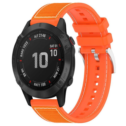 xDfind Hybrid Nylon Braid Silicone Watch Band, For Garmin Fenix 8/7X/6X/5X 26mm, For Garmin Fenix 8/7/6/5 22mm, For Garmin Forerunner 220/235/735/735XT 20mm, For Garmin Forerunner 35/30/35J 20mm