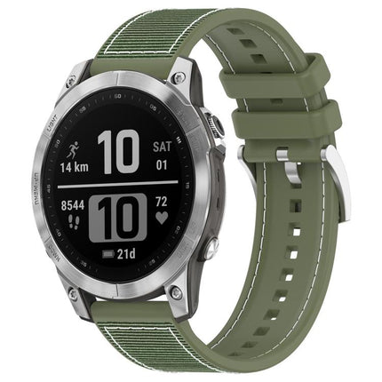 xDfind Hybrid Nylon Braid Silicone Watch Band, For Garmin Fenix 8/7X/6X/5X 26mm, For Garmin Fenix 8/7/6/5 22mm, For Garmin Forerunner 220/235/735/735XT 20mm, For Garmin Forerunner 35/30/35J 20mm