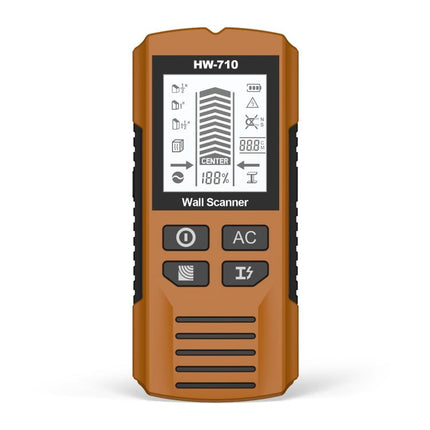 HW-710 5-in-1 Wall Scanner Metal Detector Stud Finder Measuring Instrument