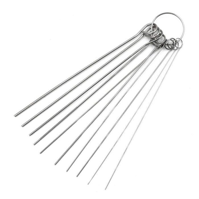 10 Set Welding High Density Stainless Steel Through Needle