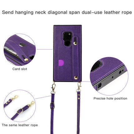 Wrist Strap PU+TPU Shockproof Protective Case with Crossbody Lanyard & Holder & Card Slot, For Huawei Mate 20, For Huawei Mate 20 Lite, For Huawei Mate 20 Pro, For Huawei Mate 30
