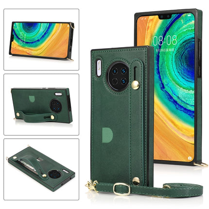 Wrist Strap PU+TPU Shockproof Protective Case with Crossbody Lanyard & Holder & Card Slot, For Huawei Mate 20, For Huawei Mate 20 Lite, For Huawei Mate 20 Pro, For Huawei Mate 30