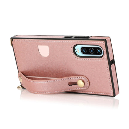 Wrist Strap PU+TPU Shockproof Protective Case with Crossbody Lanyard & Holder & Card Slot, For Huawei P30, For Huawei P30 Lite, For Huawei P30 Pro, For Huawei P40