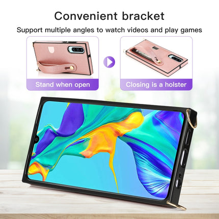 Wrist Strap PU+TPU Shockproof Protective Case with Crossbody Lanyard & Holder & Card Slot, For Huawei P30, For Huawei P30 Lite, For Huawei P30 Pro, For Huawei P40