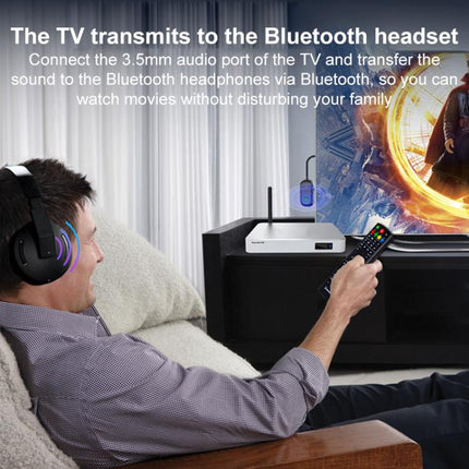 BR08T 2 in 1 Car Bluetooth AUX Receiver Transmitter Bluetooth Audio Adapter, BR08T