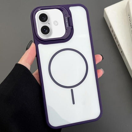 PC Lens Holder MagSafe Magnetic Phone Case, For iPhone 16 Pro Max, For iPhone 16 Pro, For iPhone 16 Plus, For iPhone 16