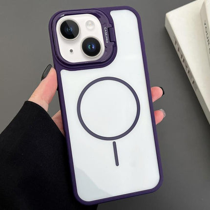 PC Lens Holder MagSafe Magnetic Phone Case, For iPhone 14 Plus, For iPhone 14, For iPhone 14 Pro, For iPhone 14 Pro Max