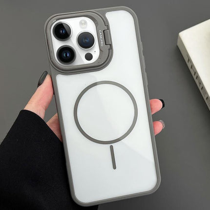 PC Lens Holder MagSafe Magnetic Phone Case, For iPhone 14 Plus, For iPhone 14, For iPhone 14 Pro, For iPhone 14 Pro Max
