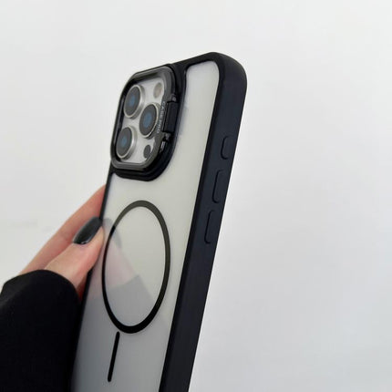 PC Lens Holder MagSafe Magnetic Phone Case, For iPhone 13 Pro Max, For iPhone 13 Pro, For iPhone 13, For iPhone 12