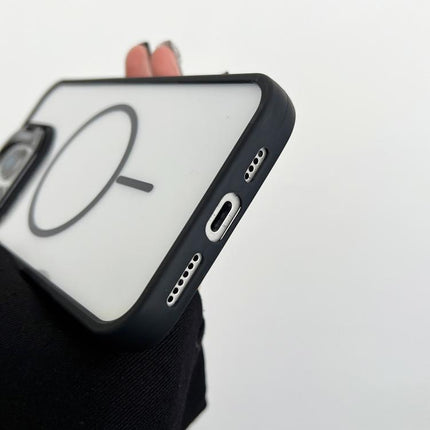 PC Lens Holder MagSafe Magnetic Phone Case, For iPhone 15 Pro Max, For iPhone 15 Pro, For iPhone 15 Plus, For iPhone 15
