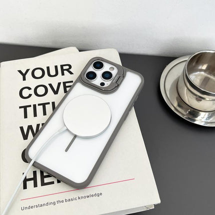 PC Lens Holder MagSafe Magnetic Phone Case, For iPhone 14 Plus, For iPhone 14, For iPhone 14 Pro, For iPhone 14 Pro Max