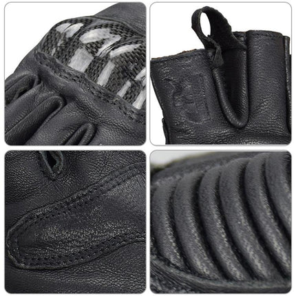 GHOST RACING GR-BZ01 Summer Off-road Riding Protective Breathable Motorcycle Half-finger Gloves, M, L, XL