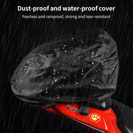 GHOST RACING GR-CWB06 PU Leather Motorcycle Tail Bag Rear Seat Travel Bag Backpack