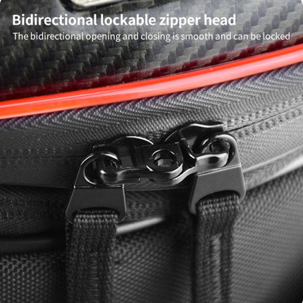 GHOST RACING GR-CWB07 LED Light Motorcycle Rear Seat Bag Riding Helmet Hard Shell Backpack