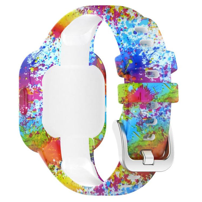 xDfind Steel Buckle Printed Silicone Watch Band