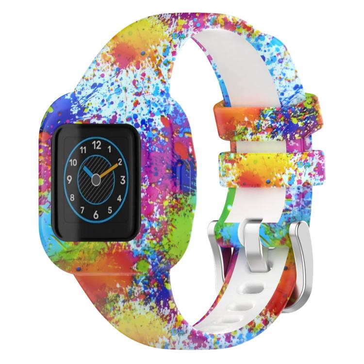 xDfind Steel Buckle Printed Silicone Watch Band